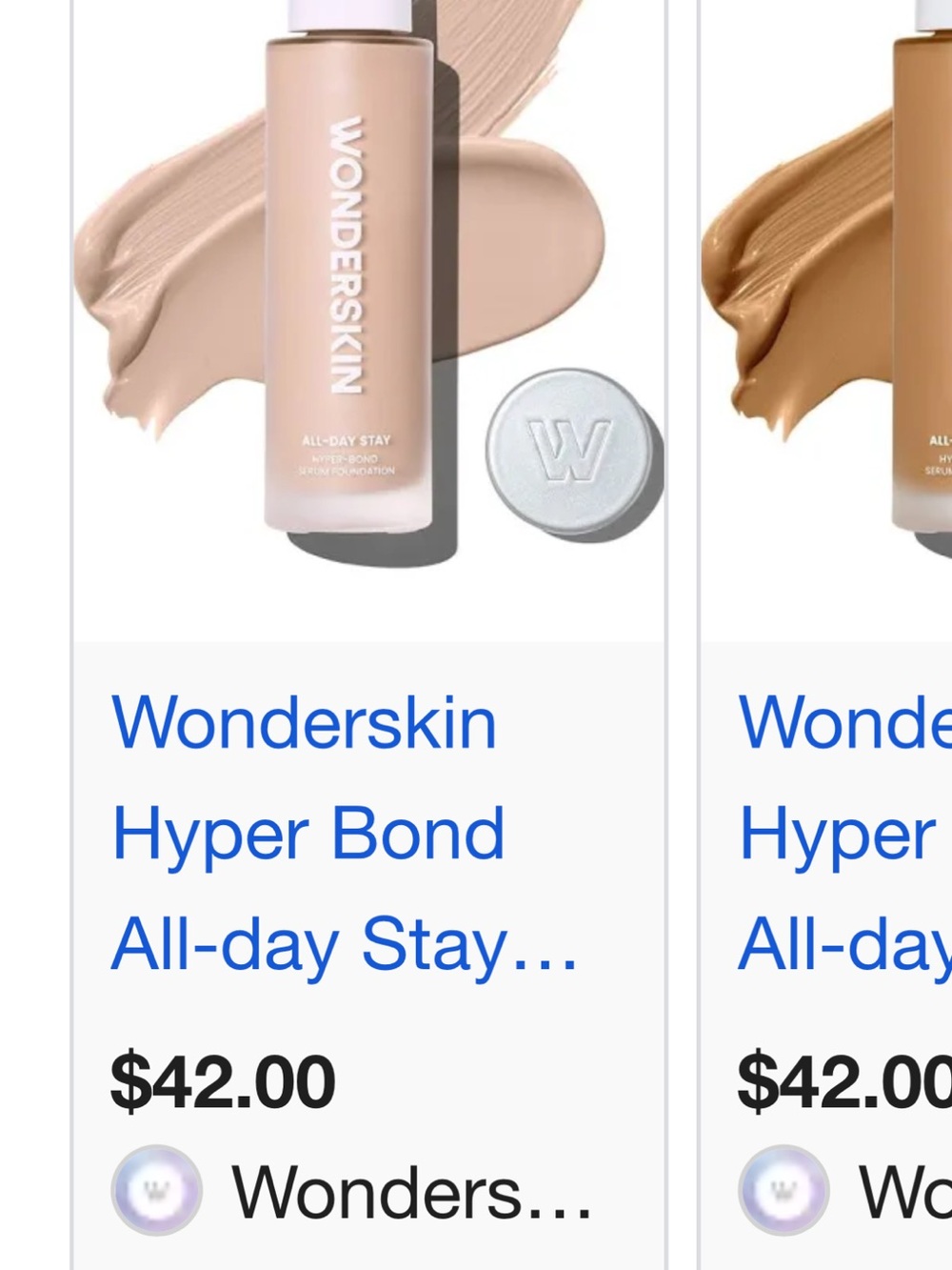 Wonderskin Hyper Bond All-Day Stay Foundation — Light Beige